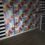 Flooring, walls and electrical work done for SheShed.