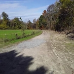 After with a clear view down the driveway