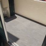 After much work, this is how our subflooring repair and tile job came out. The next photos show the process of how much work went into this job. Enjoy!