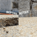 Pool Deck Fire Pit- Concrete Foam Lifting/ Leveling