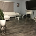 Laminate wood flooring