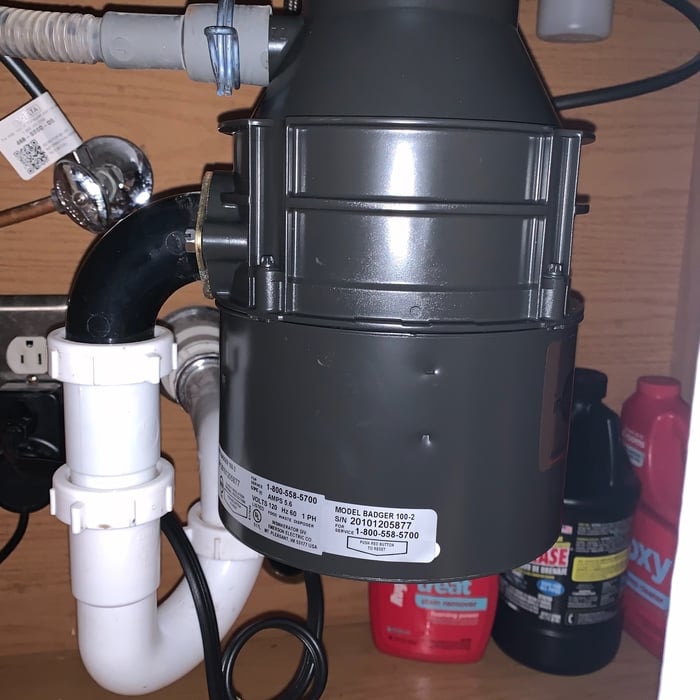 New Garbage Disposal installed