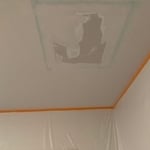 So this is how I look when we start repairing and putting the drywall back