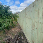 6' Treated privacy fence w/ 1x8 rot board