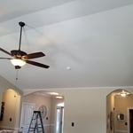 Three of the four aches by the front door complete.