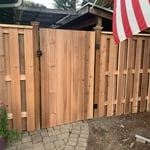 Custom good neighbor fence