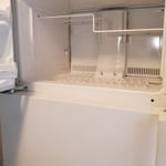 Freezer cleaned