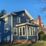 Beautiful Blue vinyl siding
