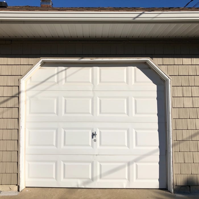 (Before) original garage door