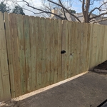 Privacy Fence Double Gate.