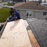 replacement of plywood on house