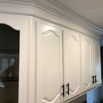 Oak Kitchen cabinets no grain