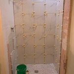 Tile shower