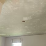 Demoed and rehung blueboard and plaster