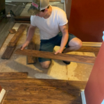 Laminate floor installation