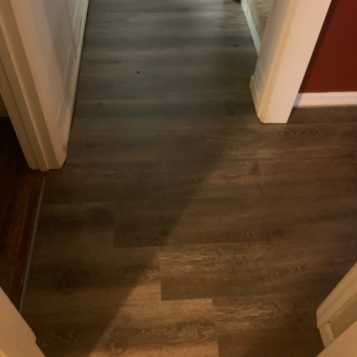 Laminate floor installation
