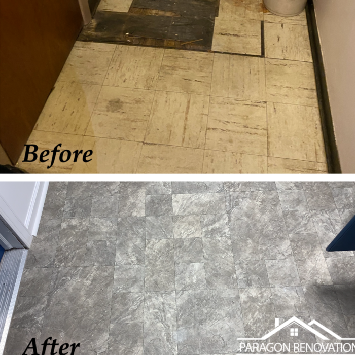 Before and After of flooring