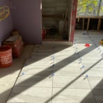 Another perspective of the master bath floor
