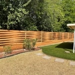 Basket Weave Fence Installation