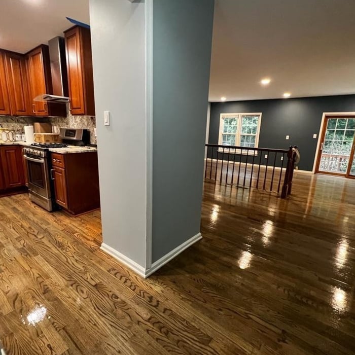 Kitchen and living room