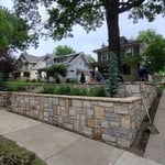 Natural Stone Retaining Wall