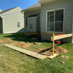 Start of framing after footers were dug