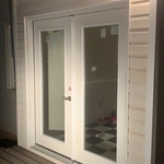 After French door installation