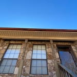 Bottom view of the old gutter