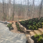 Paver Patio, Lighting and Landscape