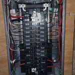 Completed panel installation.