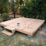 12×12 deck on pillars