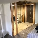 The wall during demo