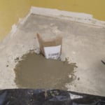 making a cement patch