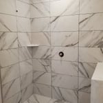 All types of custom ceramic showers and backsplashes