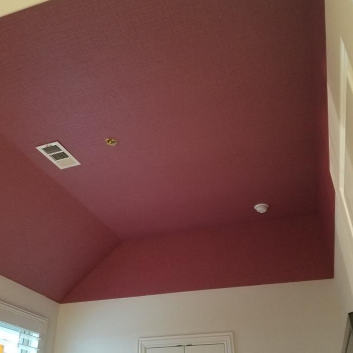 Wallpapered Ceiling