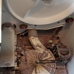 Before, this isn't bad and shows this dryer has had routine cleanings and repairs. Not bad but we thouroghly clean each and every one we do a belt on, and can take that dryer a part just to clean it.