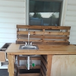 Outdoor Pallet Sink