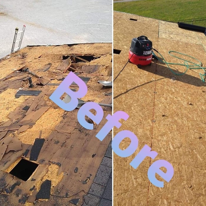 Shingle roof