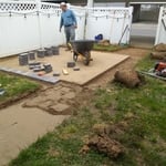 Patio and walkway