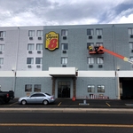 Boom lift - front finish.