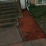Side, red mulch lights