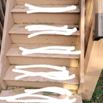 Old steps had water damage