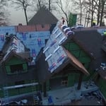 During the install. We including synergetic underlayment despite warrant approved in zip system sheathing.