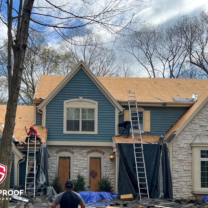Our expert team leader overseeing the careful removal of old roofing materials to make way for a new, durable roof system. With their guidance and attention to detail, we ensure a flawless installation that will provide long-lasting protection for your home.