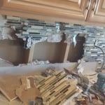 Drywall backsplash