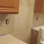 Drywall backsplash