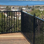 Deck and iron guard rail