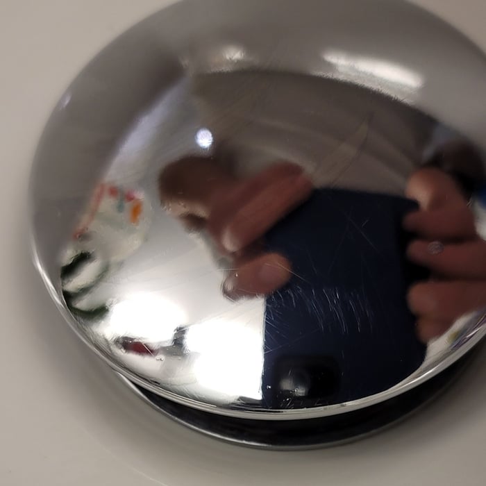 Cleaning a sink