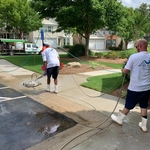 Exterior pressure washing