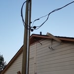 Project Location: Richland, WA. Installation of a temporary power pole.